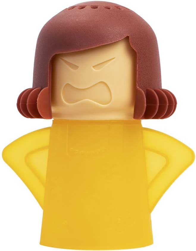 Angry Mom Microwave Cleaner, Mad Mama Microwave Steam Cleaner, Just Add Vinegar and Water, Easily Cleans the Crud in Minutes Quick Pick Grocers